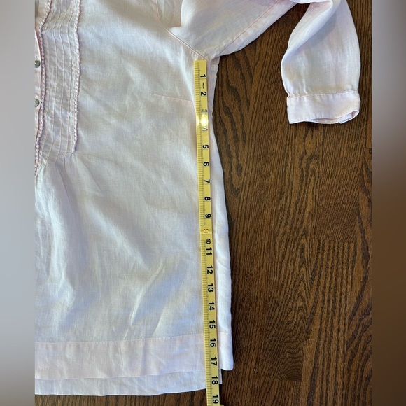 J.Jill Love Linen 100% Linen Boho Coastal Cowgirl Beachy Resort  Tunic Size L - Picture 14 of 14